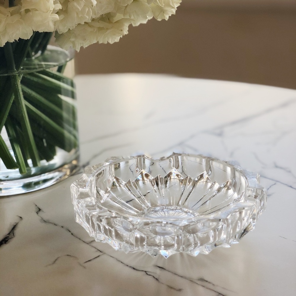 Vintage crystal jewelry organizer / catch all
